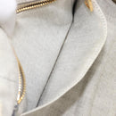 PRADA Canapa PM Hand Bag Canvas Gray Gold Auth ep15913-26