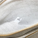 PRADA Canapa PM Hand Bag Canvas Gray Gold Auth ep15913-12