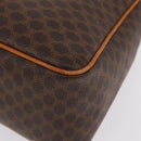 CELINE Macadam Canvas Shoulder Bag PVC Leather Brown Gold Auth ep15915-16