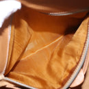 CELINE Macadam Canvas Shoulder Bag PVC Leather Brown Gold Auth ep15915-24