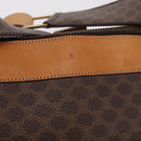CELINE Macadam Canvas Shoulder Bag PVC Leather Brown Gold Auth ep15915-3