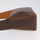 CELINE Macadam Canvas Shoulder Bag PVC Leather Brown Gold Auth ep15915-5