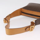 CELINE Macadam Canvas Shoulder Bag PVC Leather Brown Gold Auth ep15915-9