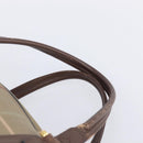 Burberrys Nova Check Boston Bag Canvas Beige Gold Auth ep15916-14