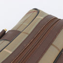 Burberrys Nova Check Boston Bag Canvas Beige Gold Auth ep15916-7