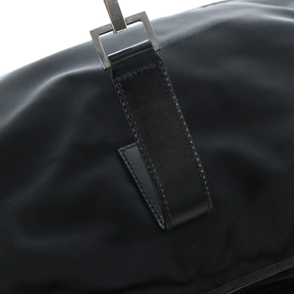 GUCCI Jackie Shoulder Bag Nylon Black Silver 019 0337 Auth ep15917A