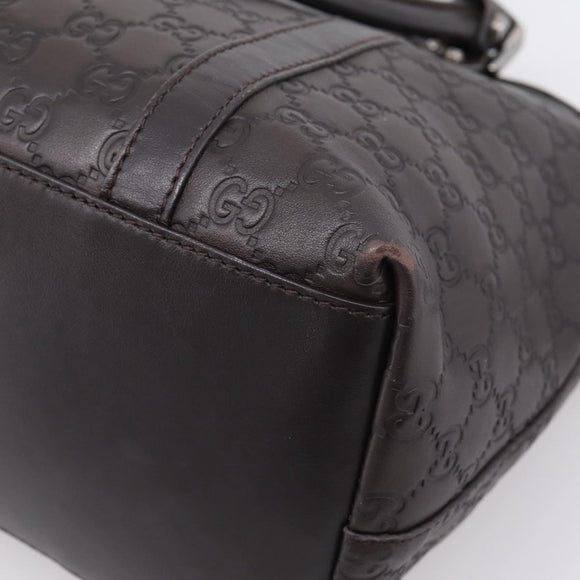 GUCCI GG Canvas Guccissima Bag Leather 2way Outlet Brown 341503 Auth ep15925