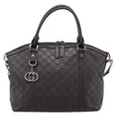 GUCCI GG Canvas Guccissima Bag Leather 2way Outlet Brown 341503 Auth ep15925-13