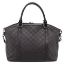 GUCCI GG Canvas Guccissima Bag Leather 2way Outlet Brown 341503 Auth ep15925-2