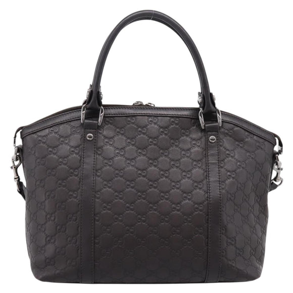 GUCCI GG Canvas Guccissima Bag Leather 2way Outlet Brown 341503 Auth ep15925