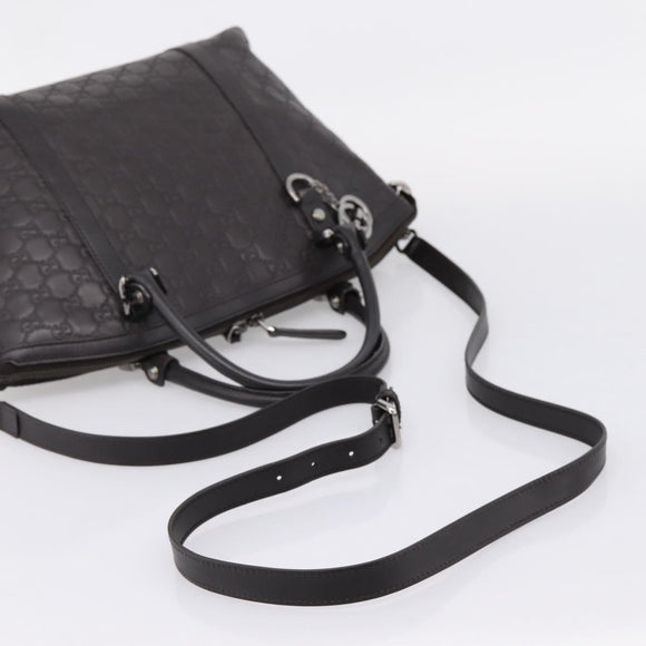 GUCCI GG Canvas Guccissima Bag Leather 2way Outlet Brown 341503 Auth ep15925