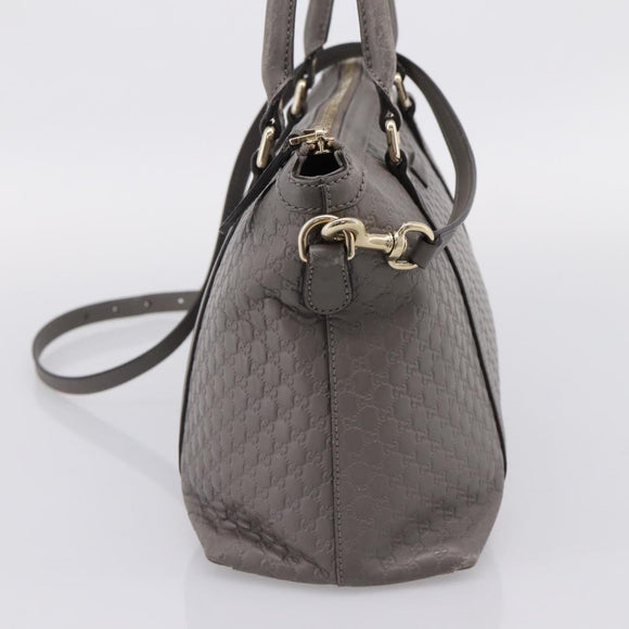 GUCCI Micro GG Canvas Guccissima Bag Leather 2way Outlet 449656 Auth ep15926