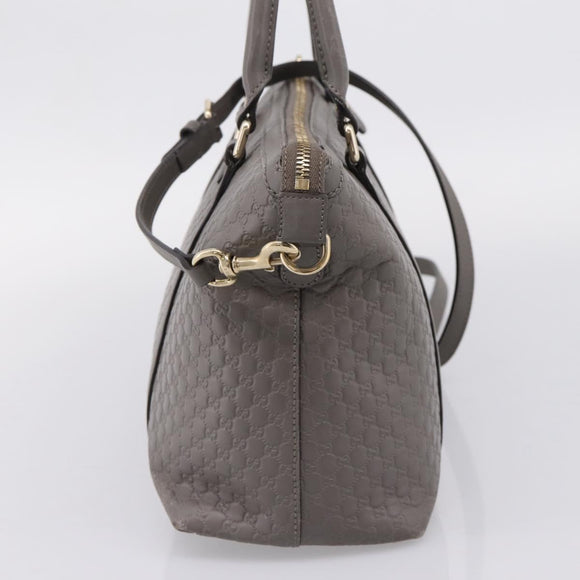 GUCCI Micro GG Canvas Guccissima Bag Leather 2way Outlet 449656 Auth ep15926