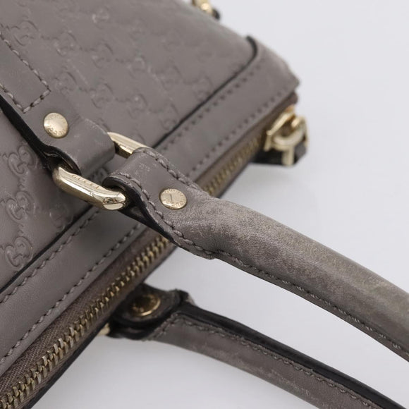 GUCCI Micro GG Canvas Guccissima Bag Leather 2way Outlet 449656 Auth ep15926