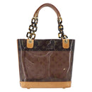 LOUIS VUITTON Monogram Vinyl Cabas Amble PM Bag Brown M92502 LV Auth ep15927-13
