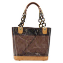 LOUIS VUITTON Monogram Vinyl Cabas Amble PM Bag Brown M92502 LV Auth ep15927-2
