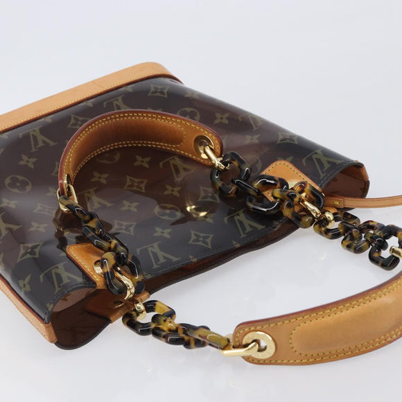 LOUIS VUITTON Monogram Vinyl Cabas Amble PM Bag Brown M92502 LV Auth ep15927