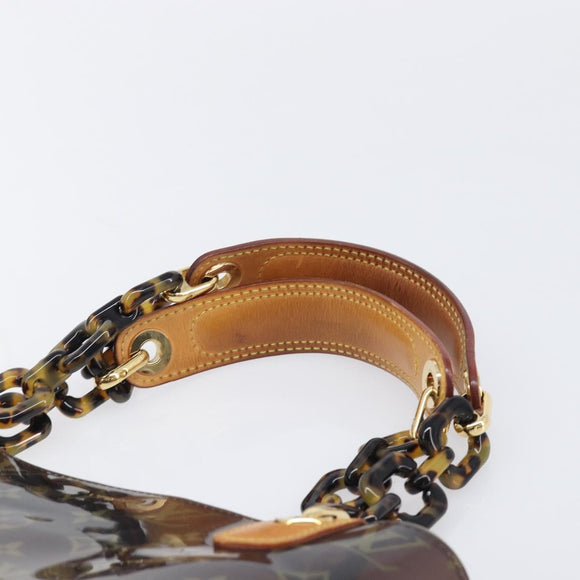 LOUIS VUITTON Monogram Vinyl Cabas Amble PM Bag Brown M92502 LV Auth ep15927