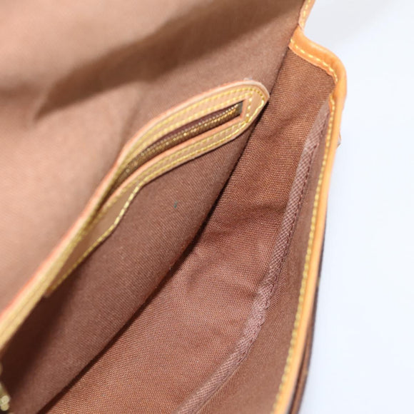 LOUIS VUITTON Monogram Gibeciere PM Shoulder Bag M42248 LV Auth ep15931A