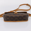 LOUIS VUITTON Monogram Gibeciere PM Shoulder Bag M42248 LV Auth ep15931A-5