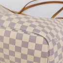 LOUIS VUITTON Damier Azur Neverfull MM Tote Bag N41605 LV Auth ep15937-14