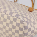LOUIS VUITTON Damier Azur Neverfull MM Tote Bag N41605 LV Auth ep15937-16