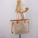 LOUIS VUITTON Damier Azur Neverfull MM Tote Bag N41605 LV Auth ep15937-25