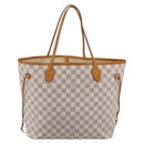 LOUIS VUITTON Damier Azur Neverfull MM Tote Bag N41605 LV Auth ep15937-2