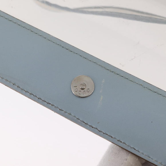 GUCCI Shoulder Bag Vinyl Light Blue Clear 001 2058 1772 5 Auth ep15938