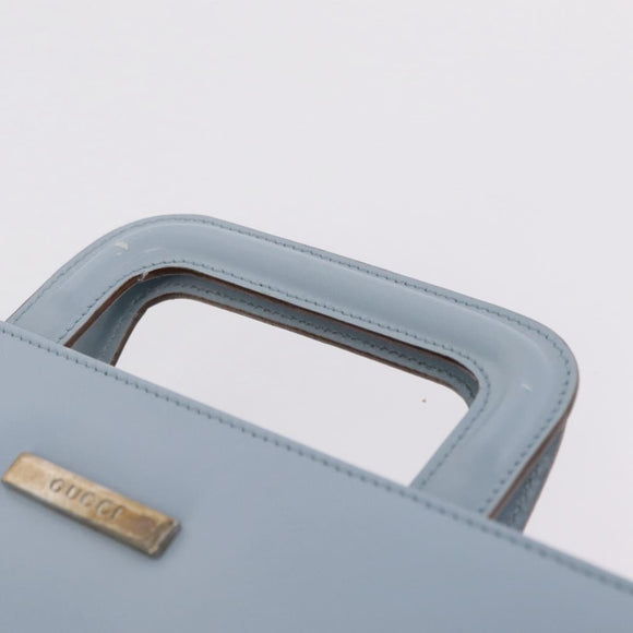 GUCCI Shoulder Bag Vinyl Light Blue Clear 001 2058 1772 5 Auth ep15938