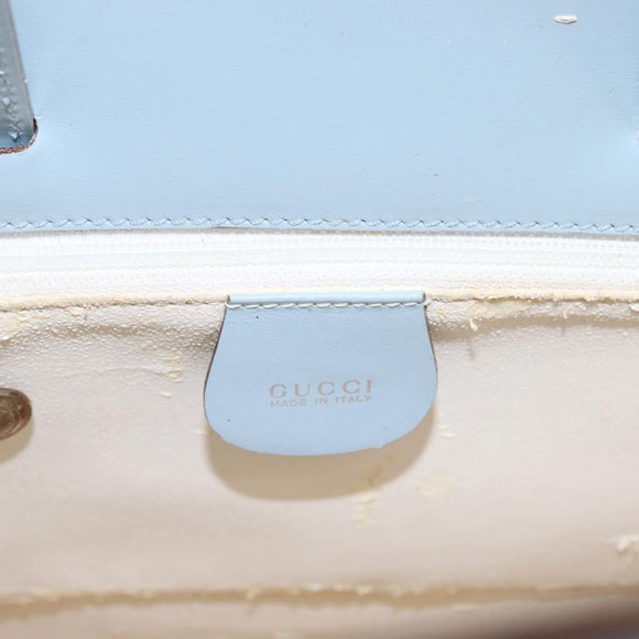 GUCCI Shoulder Bag Vinyl Light Blue Clear 001 2058 1772 5 Auth ep15938