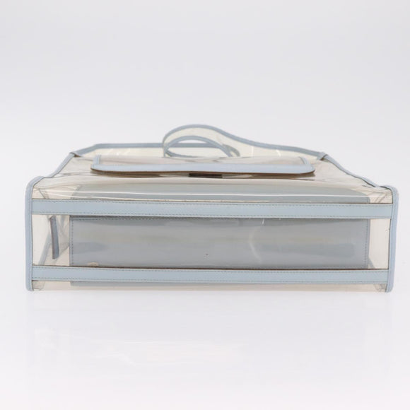 GUCCI Shoulder Bag Vinyl Light Blue Clear 001 2058 1772 5 Auth ep15938