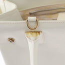 GUCCI Hand Bag Patent leather White Gold 000 2404 0503 Auth ep15939-31
