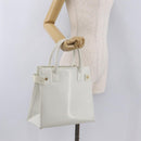 GUCCI Hand Bag Patent leather White Gold 000 2404 0503 Auth ep15939-32