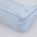 PRADA Hand Bag Nylon Light Blue Gold Auth ep15940A-10