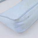 PRADA Hand Bag Nylon Light Blue Gold Auth ep15940A-11
