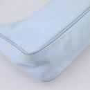 PRADA Hand Bag Nylon Light Blue Gold Auth ep15940A-13
