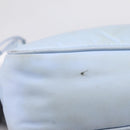 PRADA Hand Bag Nylon Light Blue Gold Auth ep15940A-14