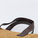 CELINE C Macadam Canvas Hand Bag Suede Brown Gold Auth ep15941-8