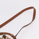 GUCCI Bamboo Hand Bag Leather 2way Brown Gold 000 1274 0290 Auth ep15945-15