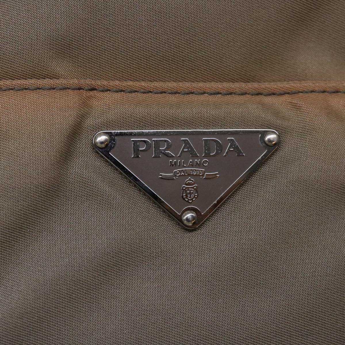 PRADA Hand Bag Nylon 2way Brown Auth ep1595