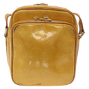 LOUIS VUITTON Monogram Vernis Wooster Bag Lime Yellow M91075 LV Auth ep15950-13