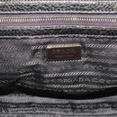 PRADA Hand Bag Leather Khaki Gold Auth ep15951-19