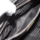 PRADA Hand Bag Leather Khaki Gold Auth ep15951-24