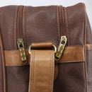 Burberrys Shoulder Bag Leather Brown Gold Auth ep15952-10