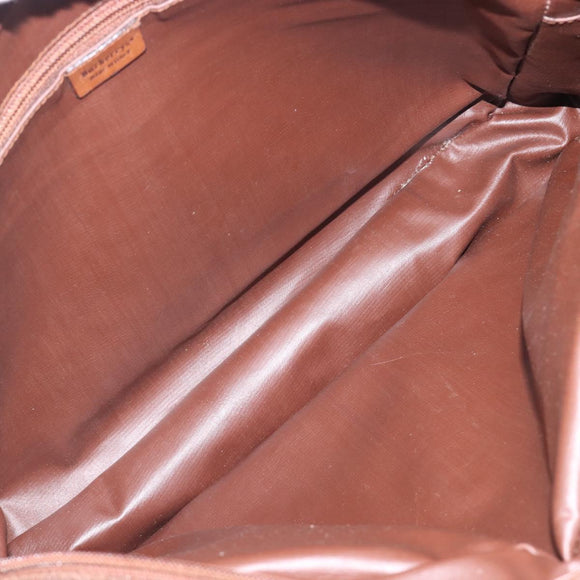 Burberrys Shoulder Bag Leather Brown Gold Auth ep15952
