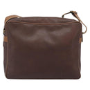 Burberrys Shoulder Bag Leather Brown Gold Auth ep15952-2