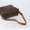 Burberrys Shoulder Bag Leather Brown Gold Auth ep15952-7