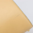 Christian Dior Hand Bag Leather Beige Gold Auth ep15958-9