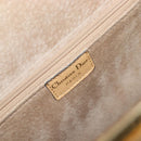 Christian Dior Hand Bag Leather Beige Gold Auth ep15958-19